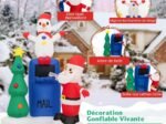 Inflatable Christmas Tree Santa Claus Decoration LED Lights 185cm