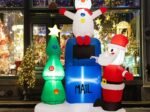 Inflatable Christmas Tree Santa Claus Decoration LED Lights 185cm