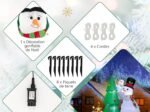 Inflatable Christmas Tree Snowmen Decorations 180cm LED Lights