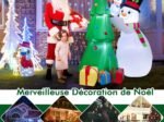 Inflatable Christmas Tree Snowmen Decorations 180cm LED Lights