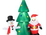 Inflatable Christmas Tree Santa Claus Decorations 180cm LED Lights