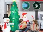 Inflatable Christmas Tree Santa Claus Decorations 180cm LED Lights