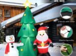 Inflatable Christmas Tree Santa Claus Decorations 180cm LED Lights
