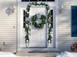 Artificial Christmas Garland 270CM with 50 LED Lights Timer Pine Cones