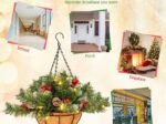 Pre-Lit Artificial Christmas Hanging Basket 30 LED Lights
