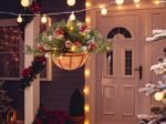 Pre-Lit Artificial Christmas Hanging Basket 30 LED Lights