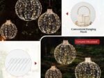 3 Decorative LED Christmas Balls 180 Warm and 180 White Light
