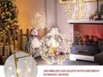 3 Decorative LED Christmas Balls 180 Warm and 180 White Light