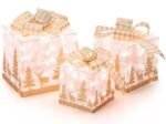3 Christmas Lighted Gift Boxes 100 Lights Exquisite Patterns Bows