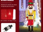Christmas Nutcracker Soldier Light-Up Life-Size Figurine 166cm LED Lights
