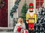 Christmas Nutcracker Soldier Light-Up Life-Size Figurine 166cm LED Lights