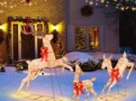 Lighted Christmas Reindeer 3 Pcs Set 255 Warm White Lights