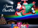 Inflatable Santa Claus with Helicopter with LED Lights for Indoor Outdoor 190cm