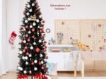 Artificial Halloween/Christmas Tree Black 210 cm 995 Branches