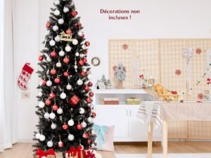 Artificial Halloween/Christmas Tree Black 210 cm 995 Branches