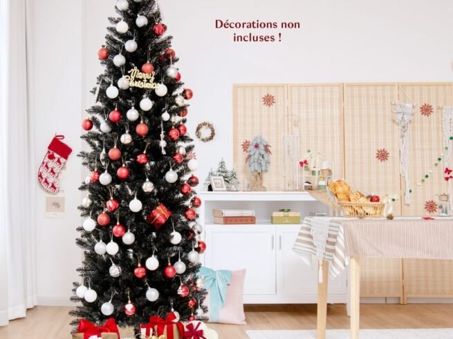 Artificial Halloween/Christmas Tree Black 210 cm 995 Branches