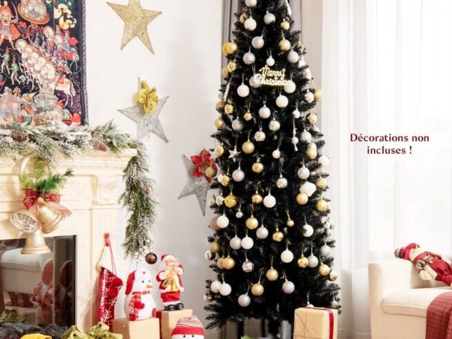 Artificial Halloween/Christmas Tree Black 210 cm 995 Branches
