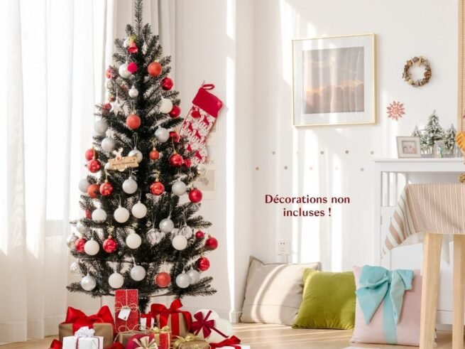 Artificial Halloween/Christmas Tree Black 150 cm 300 Branches