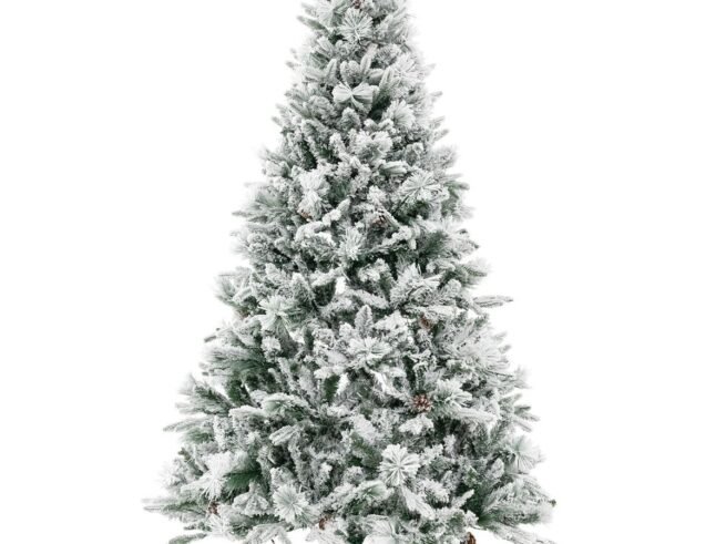 Artificial Christmas Tree 180 cm with Pine Needles 240 LED Lights 8 Lighting Modes