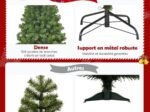 Artificial Christmas Tree 180CM Metal Stand Decoration