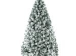 Artificial Snowflake Christmas Tree 180CM with Hinges Metal Stand