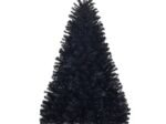 Artificial Helloween Christmas Tree 180cm Black Color Metal Stand