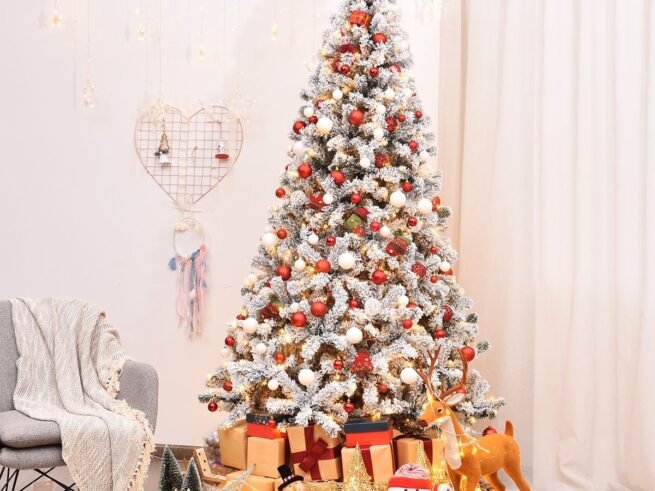 Artificial Christmas Tree 225 CM with 450 LED 1010 Branches PVC
