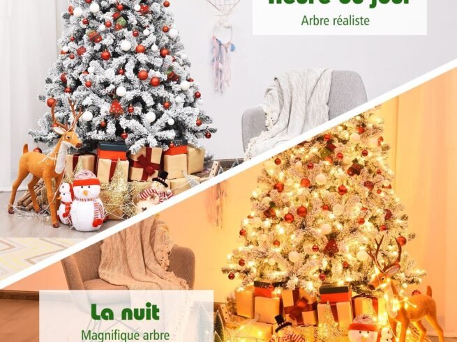 Artificial Christmas Tree 225 CM with 450 LED 1010 Branches PVC