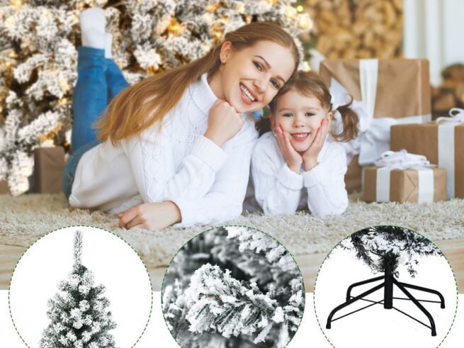 Artificial Christmas Tree 225 CM with 450 LED 1010 Branches PVC