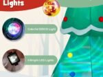 Inflatable Christmas Tree Santa Claus Snowman and Penguin 266cm Light