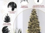 Artificial Halloween/Christmas Tree Black 150 cm 300 Branches