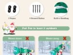Inflatable Christmas Tree Santa Claus Snowman and Penguin 266cm Light