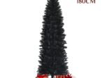 Artificial Halloween/Christmas Tree Black 180 cm 743 Branches