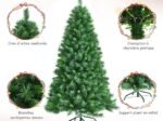 Artificial Christmas Tree Hinged 180cm 645 Branches Metal Stand