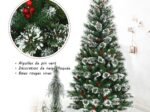 Artificial Christmas Tree 180cm with Snowflakes Dense Red Berries