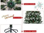 Artificial Christmas Tree 180cm with Snowflakes Dense Red Berries