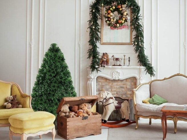 Artificial Christmas tree 90 cm with LED Lights Decoration