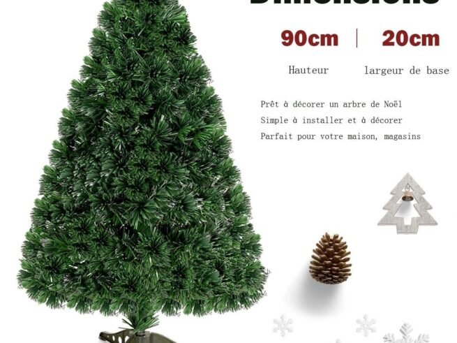 Artificial Christmas tree 90 cm with LED Lights Decoration