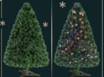Artificial Christmas tree 90 cm with LED Lights Decoration