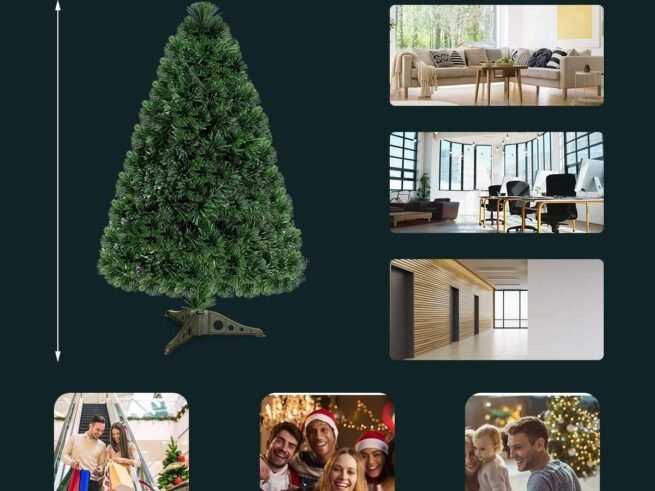 Artificial Christmas tree 90 cm with LED Lights Decoration