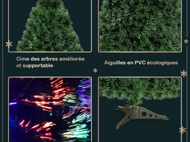 Artificial Christmas tree 90 cm with LED Lights Decoration