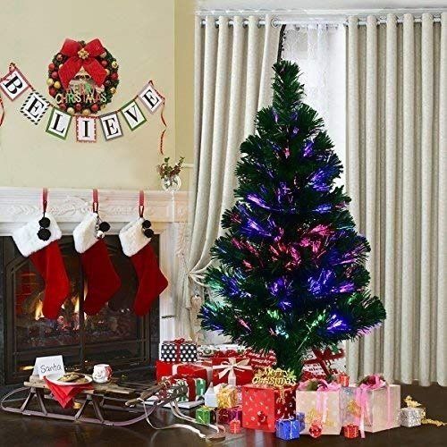 Artificial Christmas tree 90 cm with LED Lights Decoration