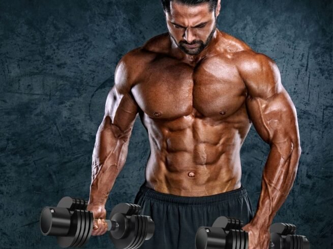 5-in-1 Adjustable Dumbbell with Tray and Non-slip Metal Handle 12.5kg