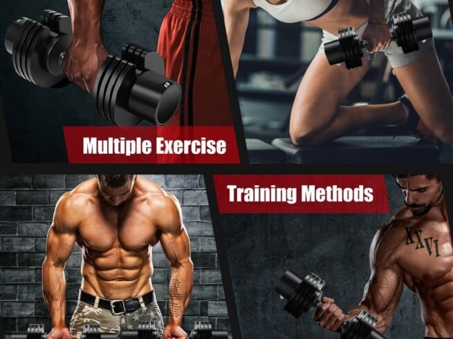 5-in-1 Adjustable Dumbbell with Tray and Non-slip Metal Handle 12.5kg