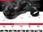 5-in-1 Adjustable Dumbbell with Tray and Non-slip Metal Handle 12.5kg