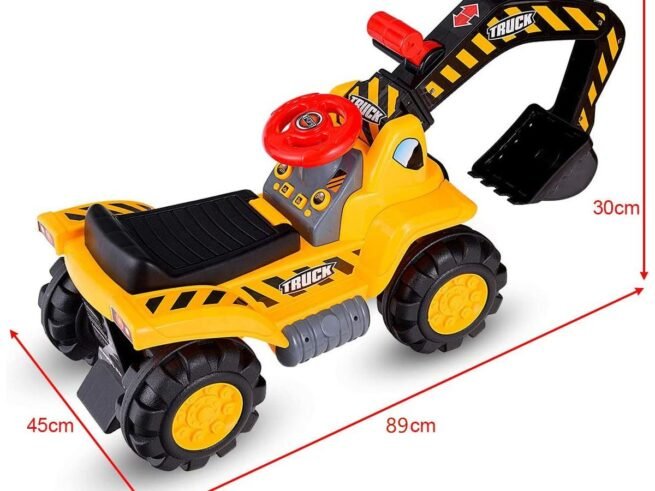 Excavator Tractor Ride On Toy for Children Safety Helmet