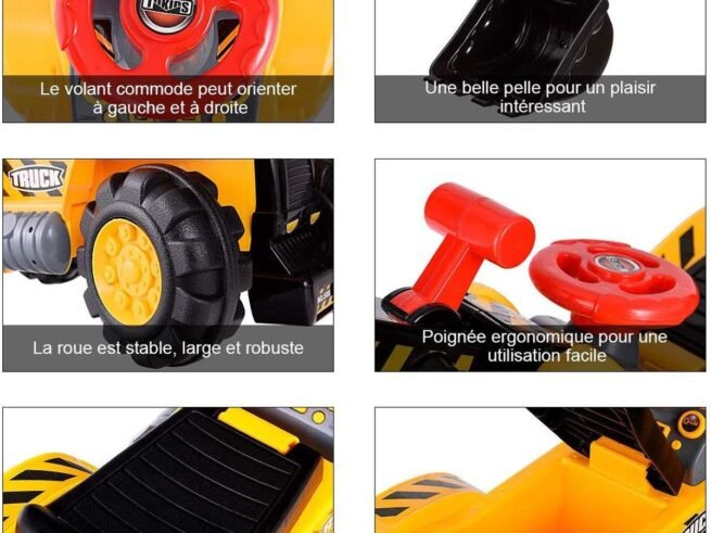 Excavator Tractor Ride On Toy for Children Safety Helmet