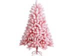 Artificial Flocked Christmas Tree 150 cm Pink Cherry Blossom Color