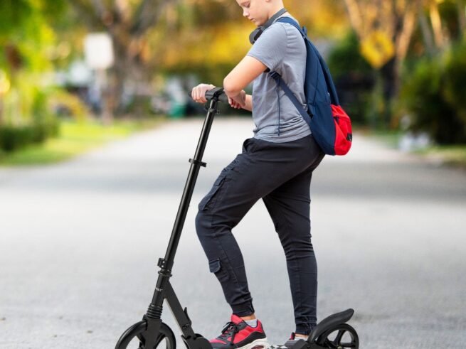 One-Second Foldable Scooter Kickstand ABCE-7 Bearings Load 100 kg