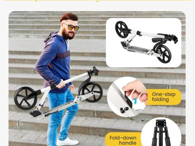 One-Second Foldable Scooter Kickstand ABCE-7 Bearings Load 100 kg